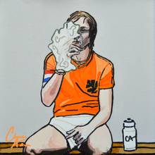 Load image into Gallery viewer, Cruyff - The Puffing Dutchman - Canvas Print