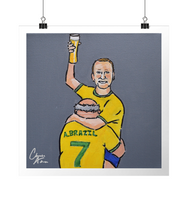 Load image into Gallery viewer, 'Two Brazilians One Pint' - Ray Parlour And Alan Brazil - Art Print