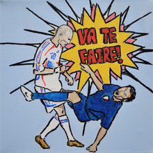 Load image into Gallery viewer, 'Le Bosh' - Zinedine Zidane Headbutt, France Football - Art Print