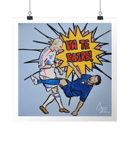 Load image into Gallery viewer, 'Le Bosh' - Zinedine Zidane Headbutt, France Football - Art Print