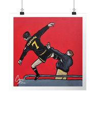 Load image into Gallery viewer, 'Kung Fu Cantona; - Eric Cantona - Art Print