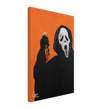 Load image into Gallery viewer, 'What's Your Favourite Scary Movie?' - Ghostface from Scream - Canvas Print