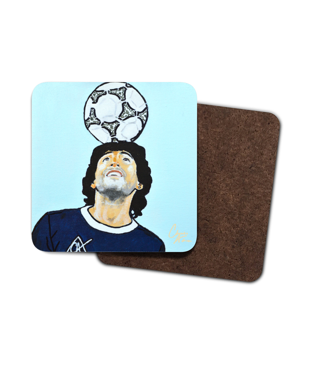 Maradona - Head Of God - Coaster