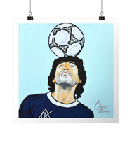 Load image into Gallery viewer, Diego Maradona - Art Print - &#39;Head Of God&#39;
