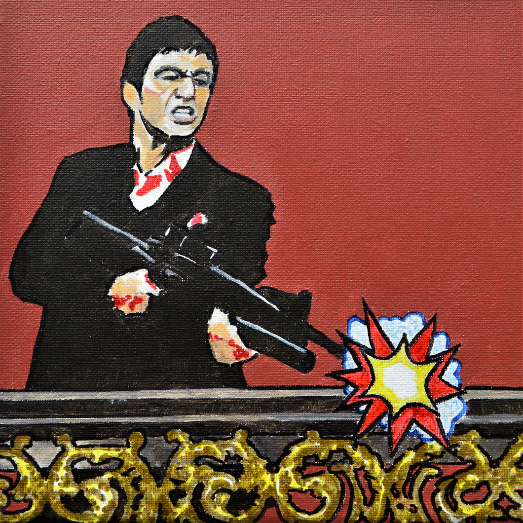 Scarface, Tony Montana - Art Print - 'Say Hello To My!'