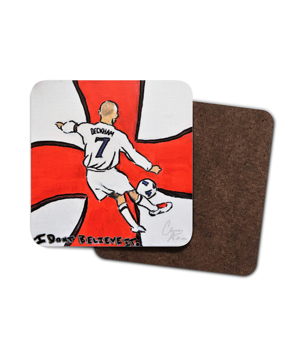 I Don't Believe It - Single Hardboard Coaster - D.Beckham