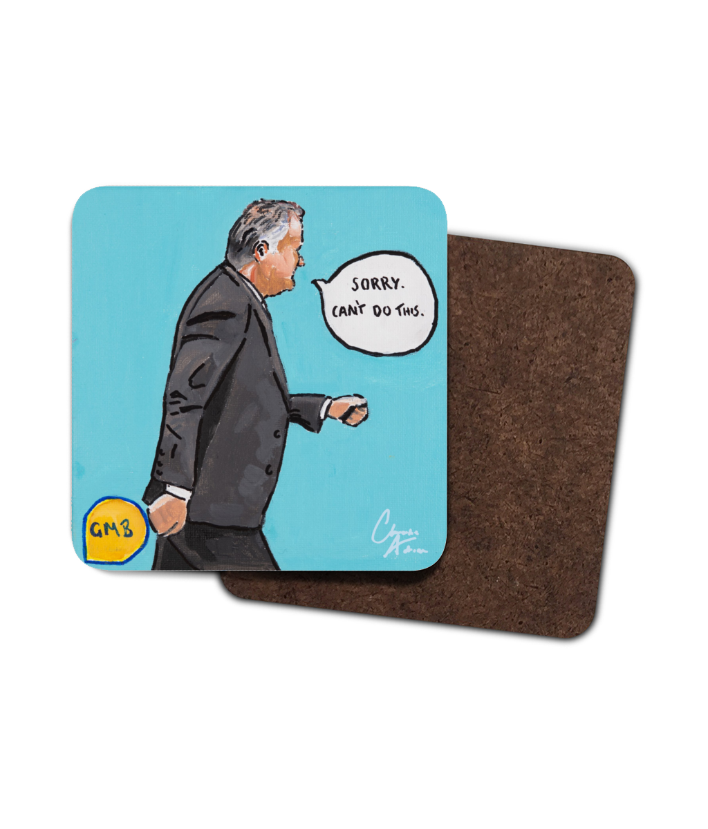 Sorry. Can't Do This. - Single Hardboard Coaster - Piers Morgan