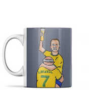 Load image into Gallery viewer, Mug - &#39;Two Brazilians, One Pint&#39; - Ray Parlour (Romford Pele) and Alan Brazil
