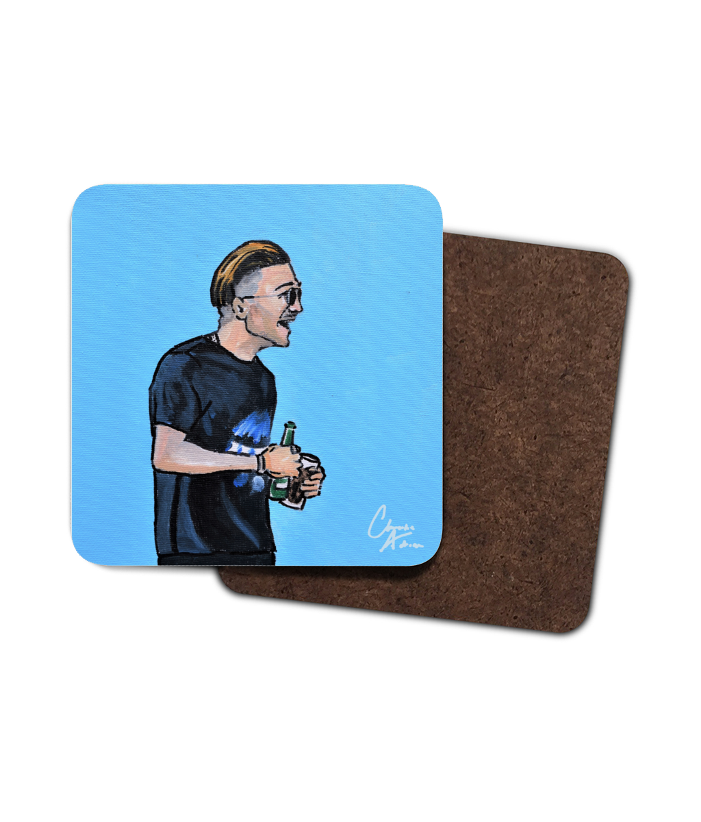 The Jacky G Entry - Single Hardboard Coaster - Jack Grealish