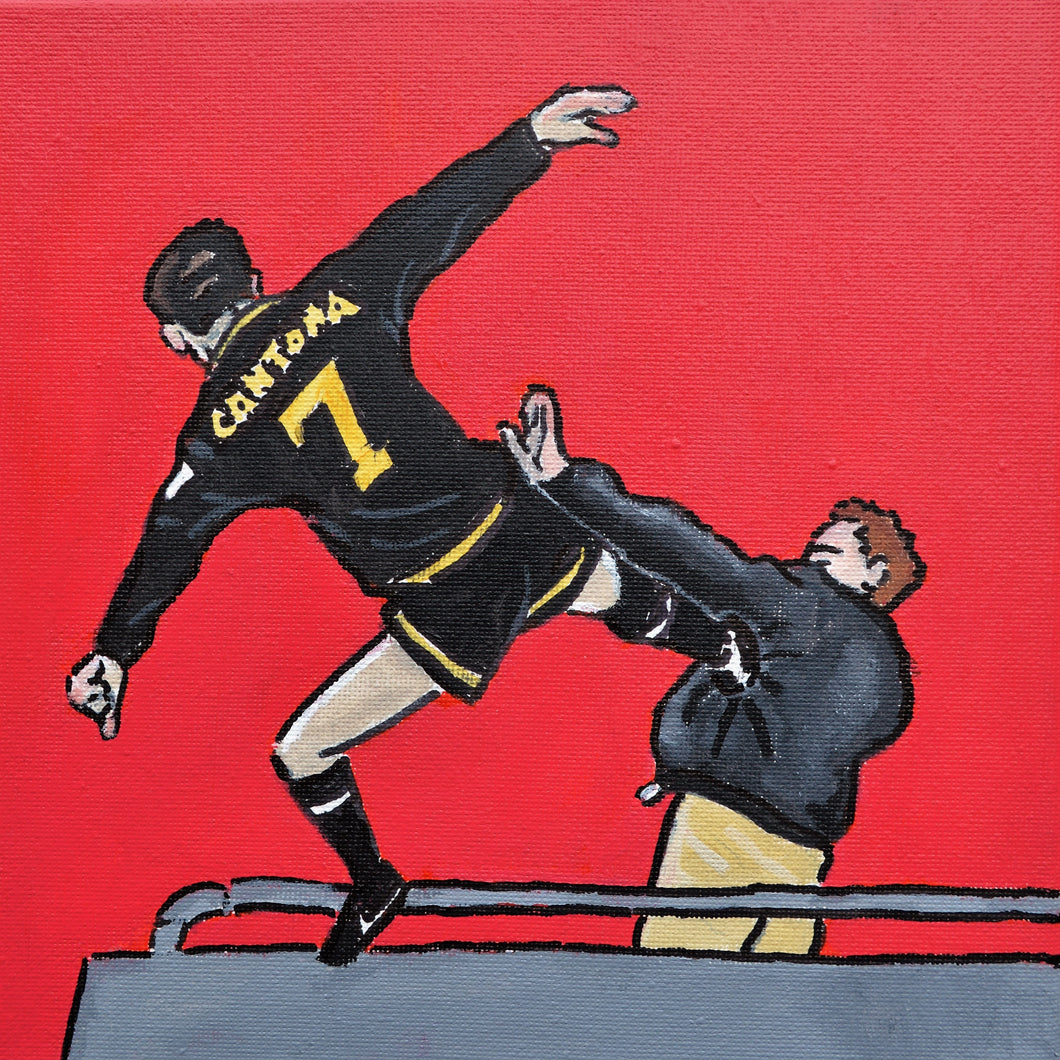 'Kung Fu Cantona; - Eric Cantona - Art Print