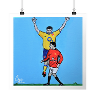 Load image into Gallery viewer, &#39;The Battle Of Old Trafford&#39; - Martin Keown - Art Print
