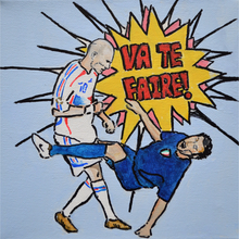 Load image into Gallery viewer, &#39;Le Bosh&#39; - Zinedine Zidane Headbutt, France Football - Art Print
