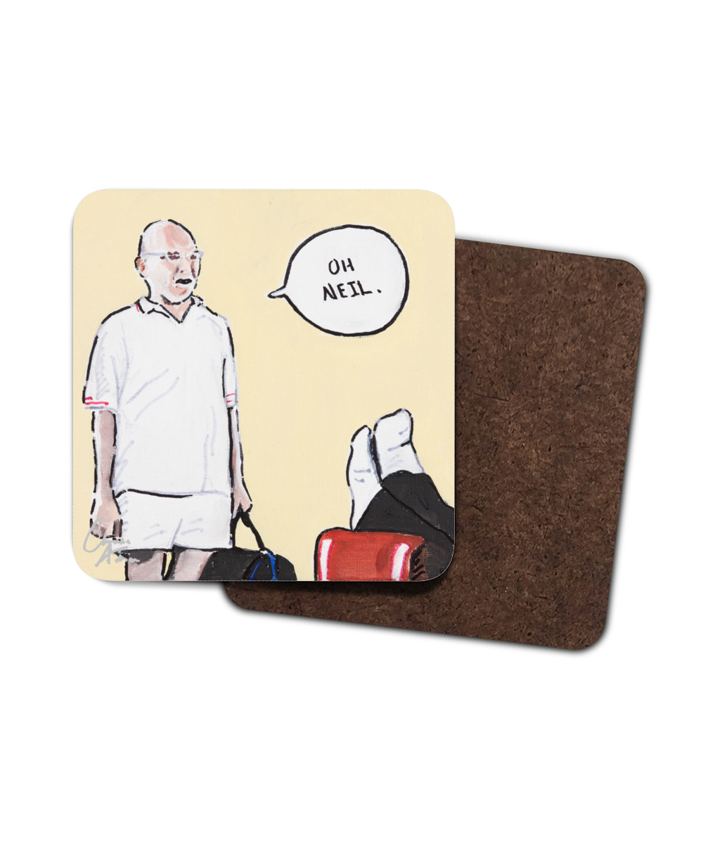 Oh Neil. - Single Hardboard Coaster - The Inbetweeners