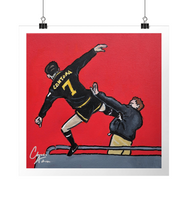 Load image into Gallery viewer, &#39;Kung Fu Cantona; - Eric Cantona - Art Print
